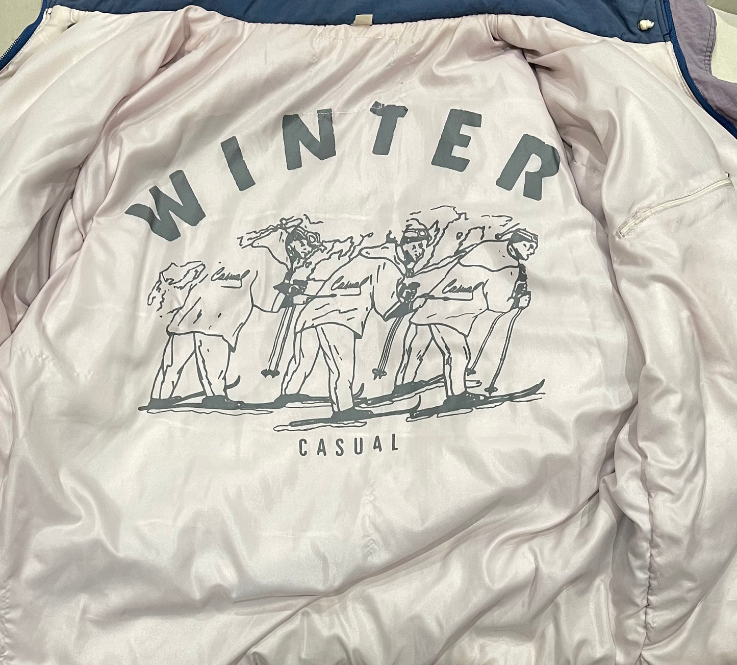 Chaqueta vintage acolchada con capucha