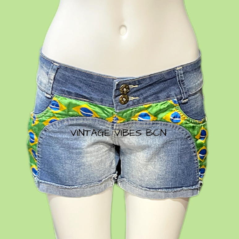 Shorts tiro bajo BRASIL