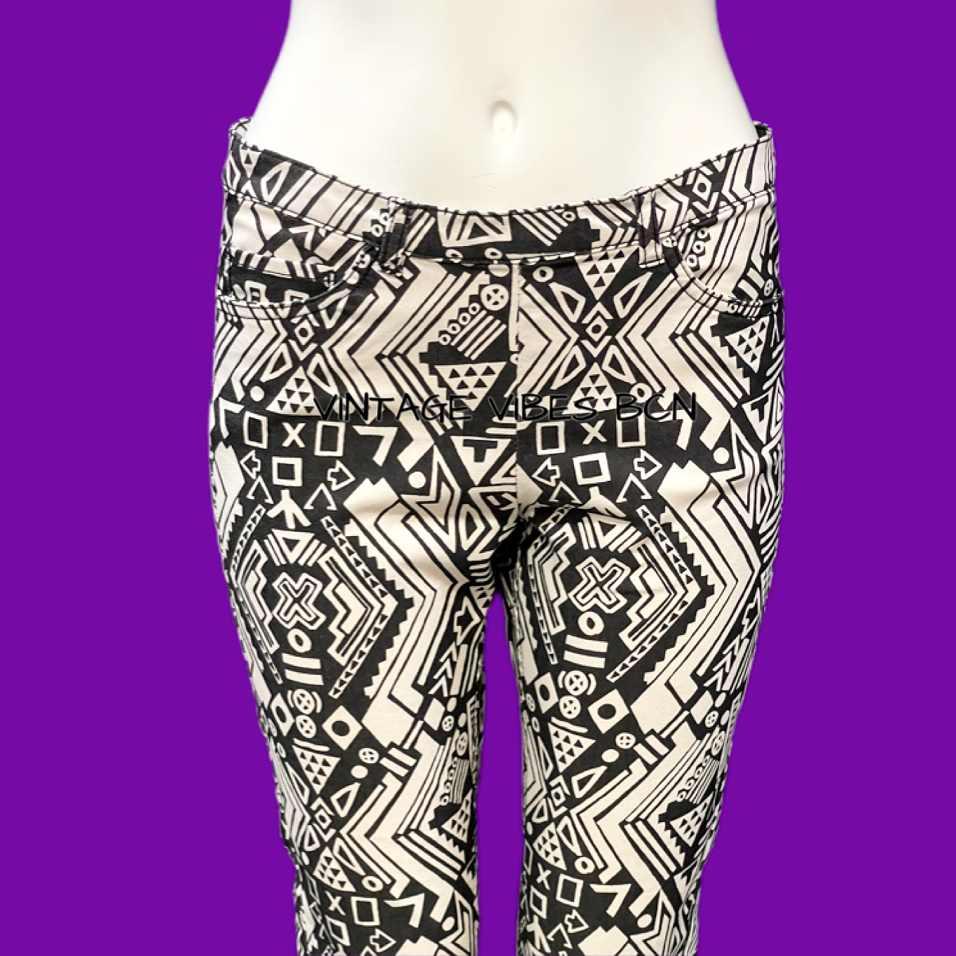 Pantalón vintage pitillo elástico