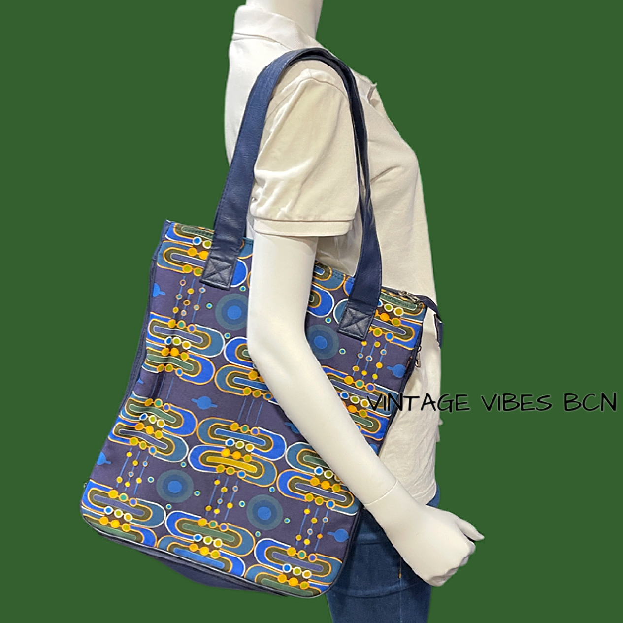 Bolso vintage estampado años 60