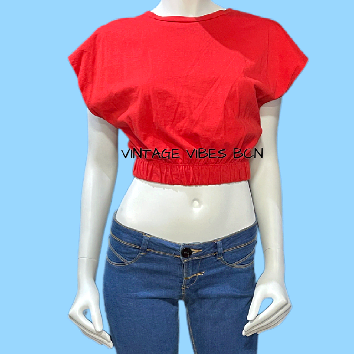 Camiseta cropped roja