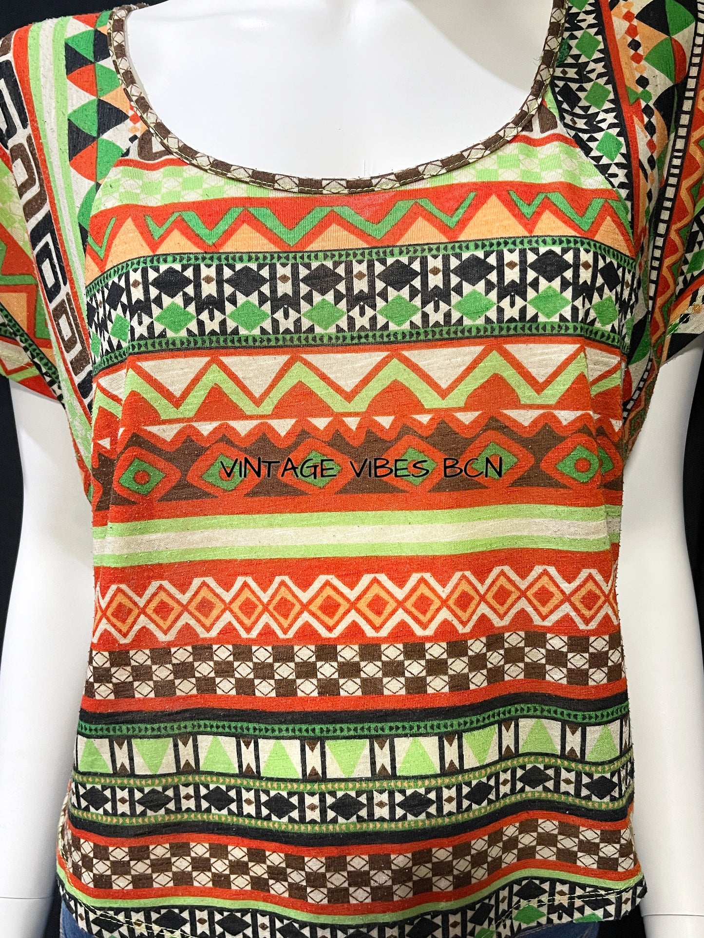 Camiseta estampado étnico