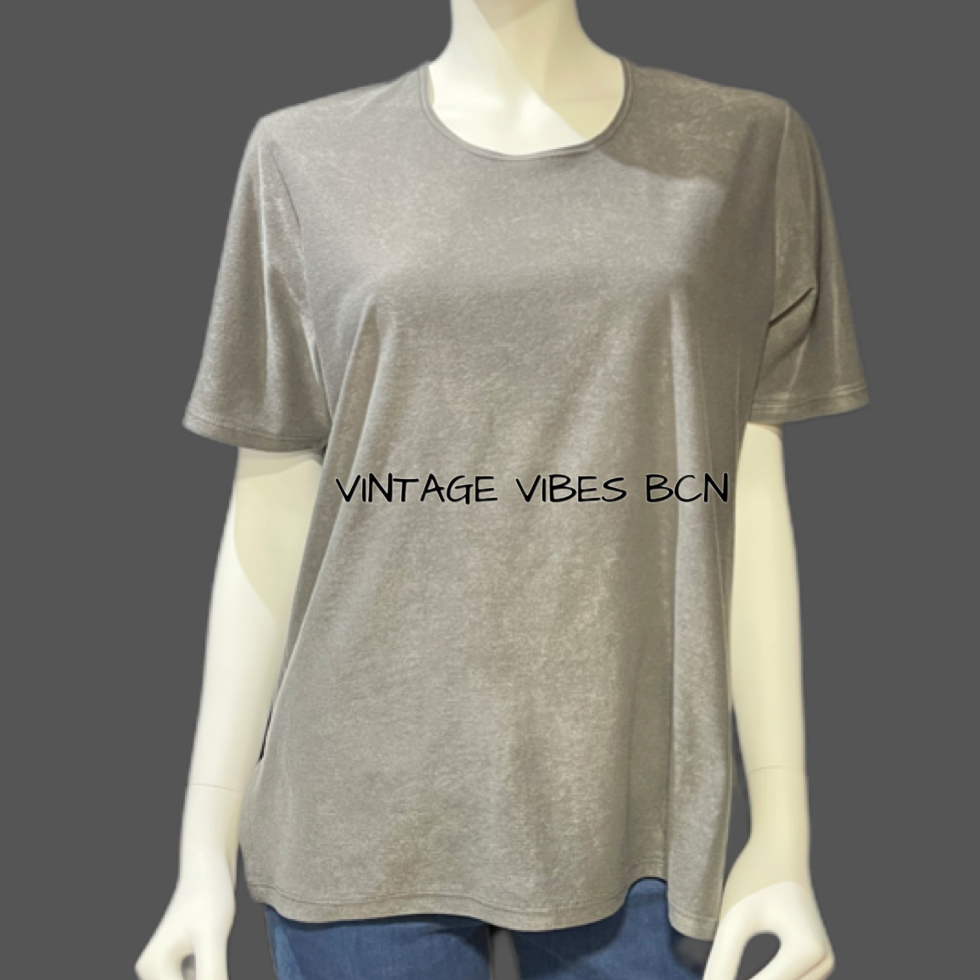 Camiseta gris de ante