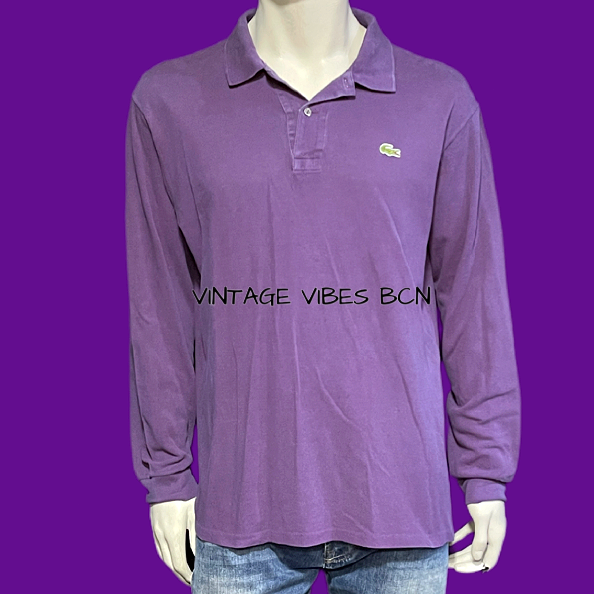 Polo básico Lacoste morado