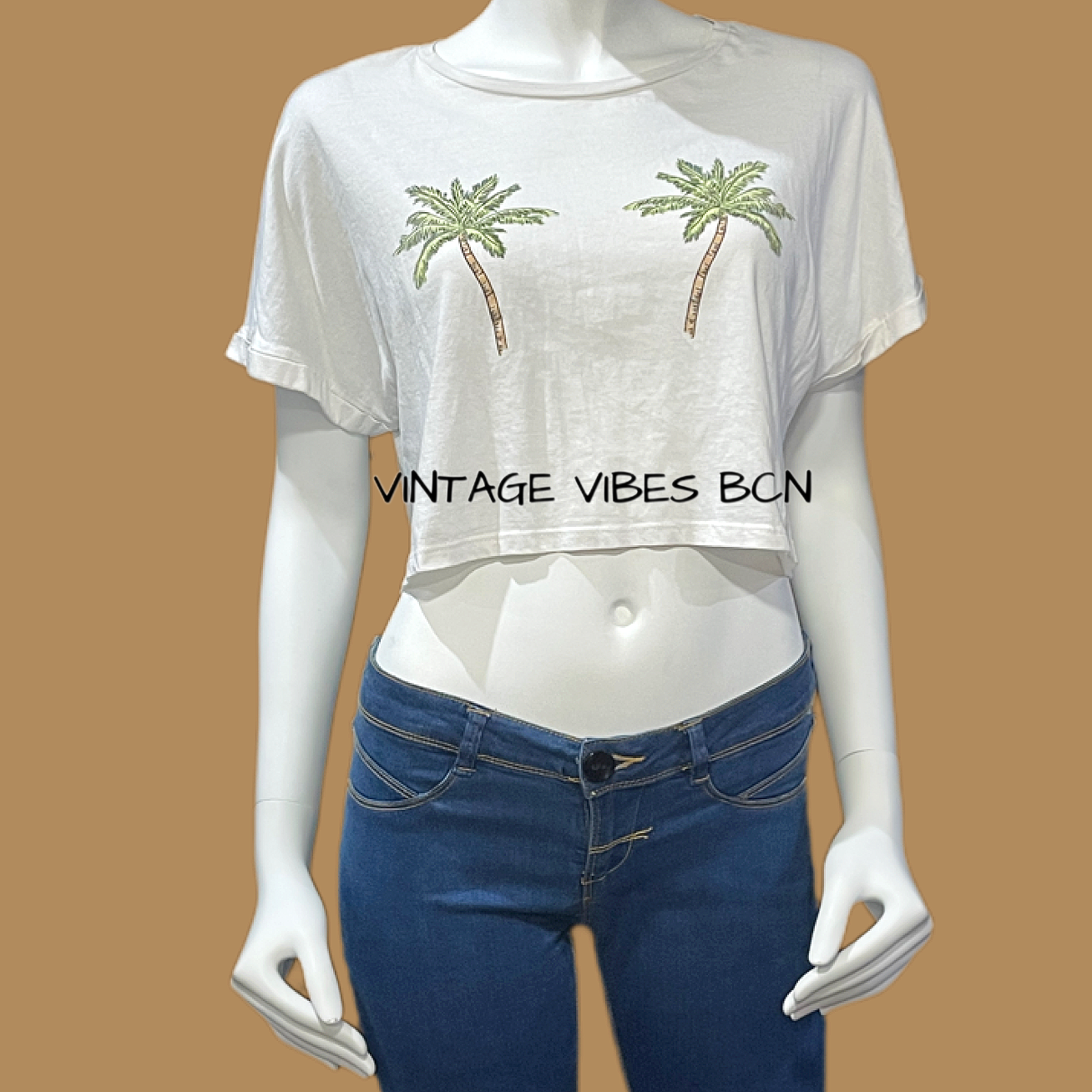 Camiseta cropped PALMERAS