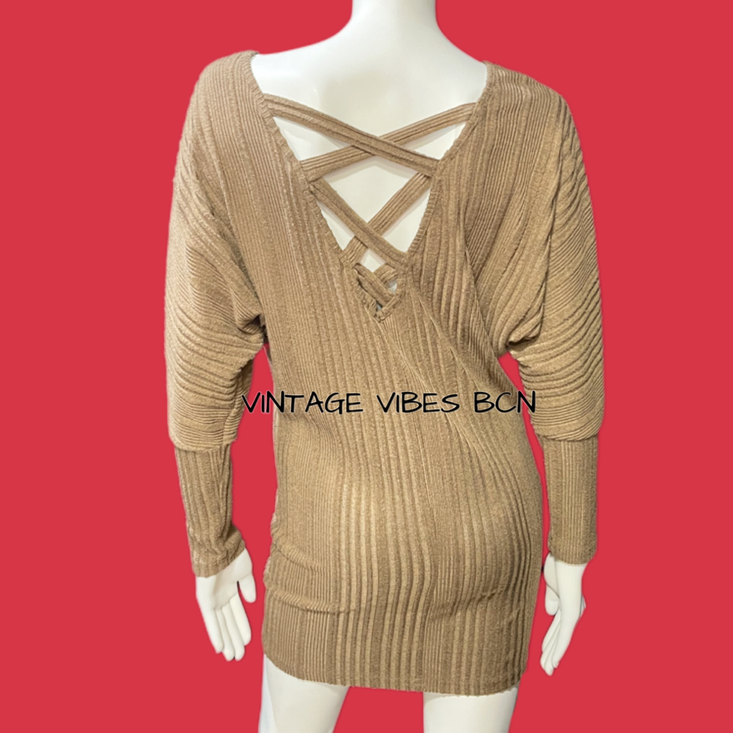 Vestido de punto y canalé