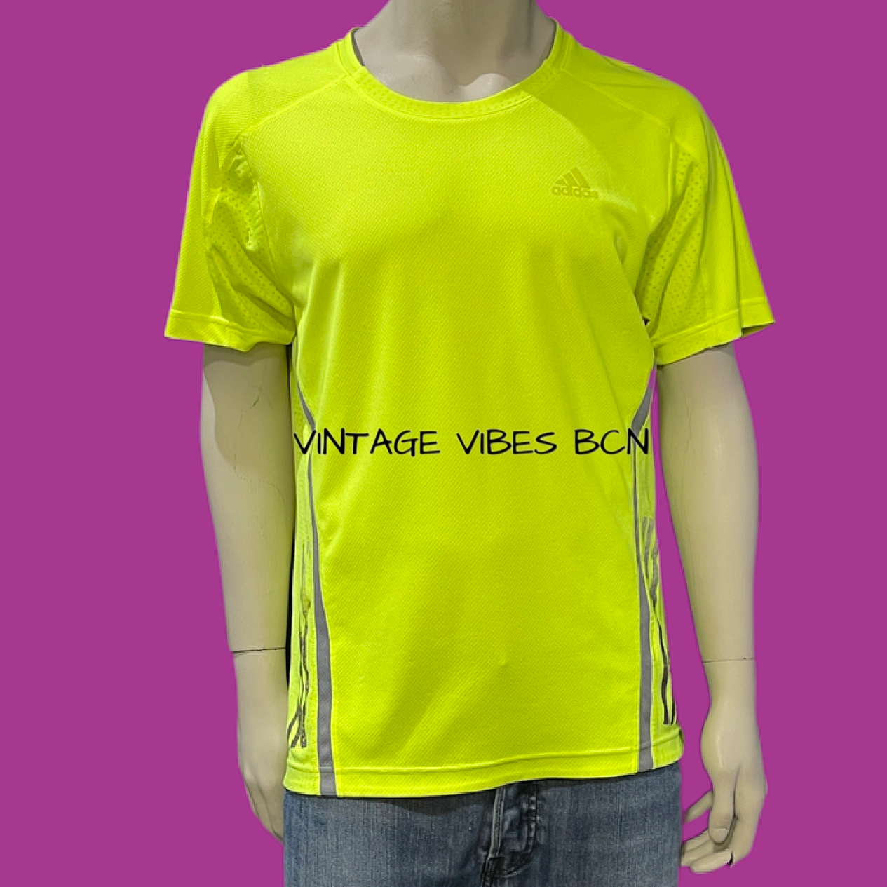 Camiseta ADIDAS amarillo fluorescente