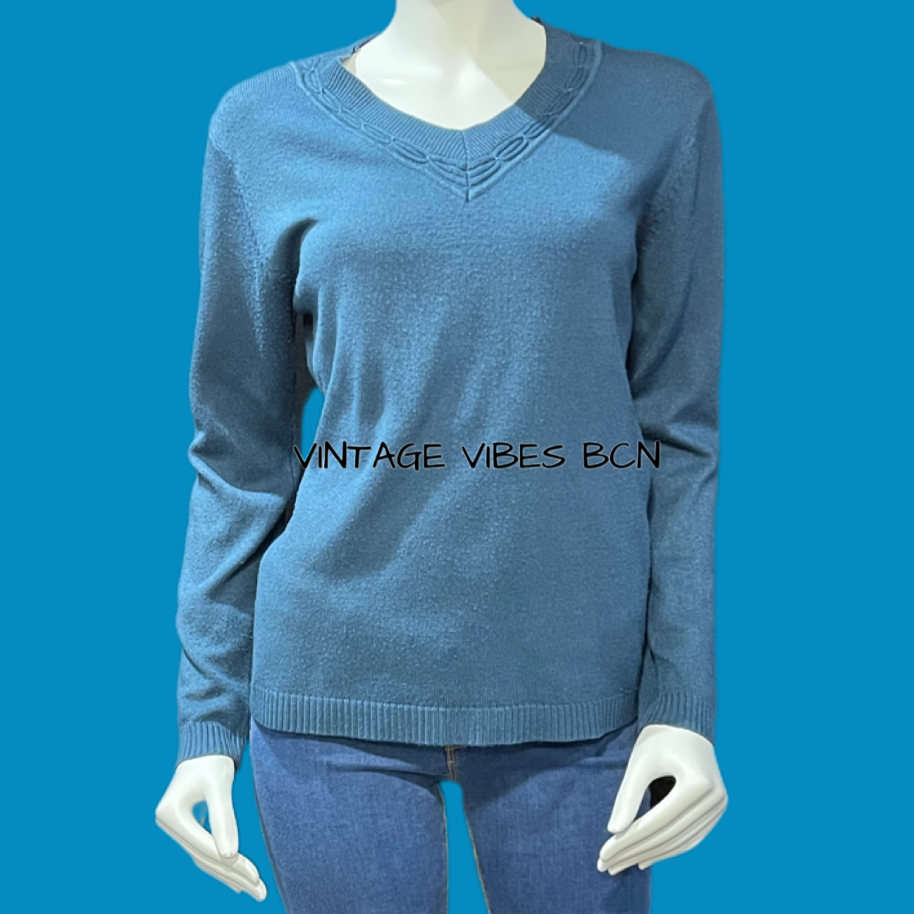 Jersey básico turquesa