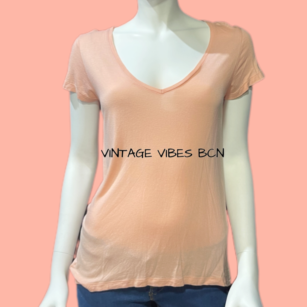 Camiseta básica salmón