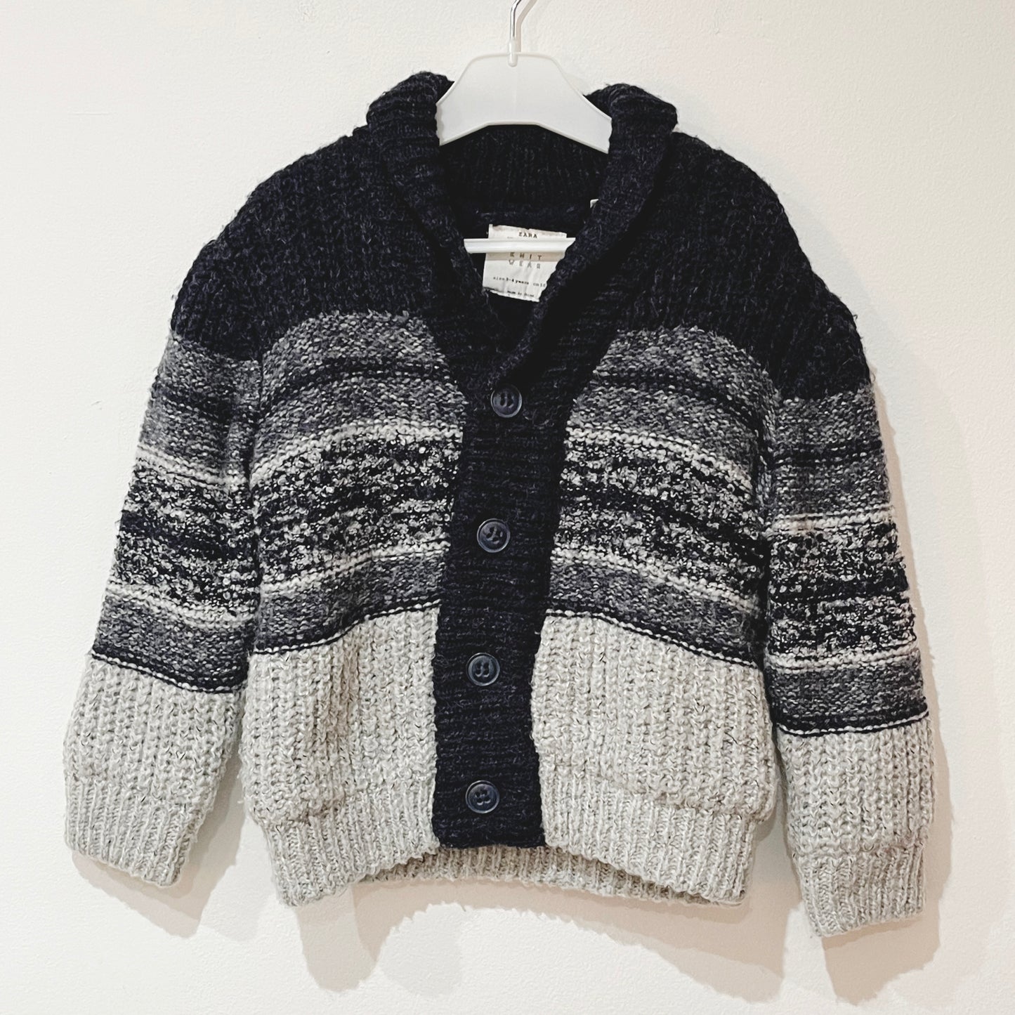 Cárdigan de punto grueso con forro polar ZARA KIDS