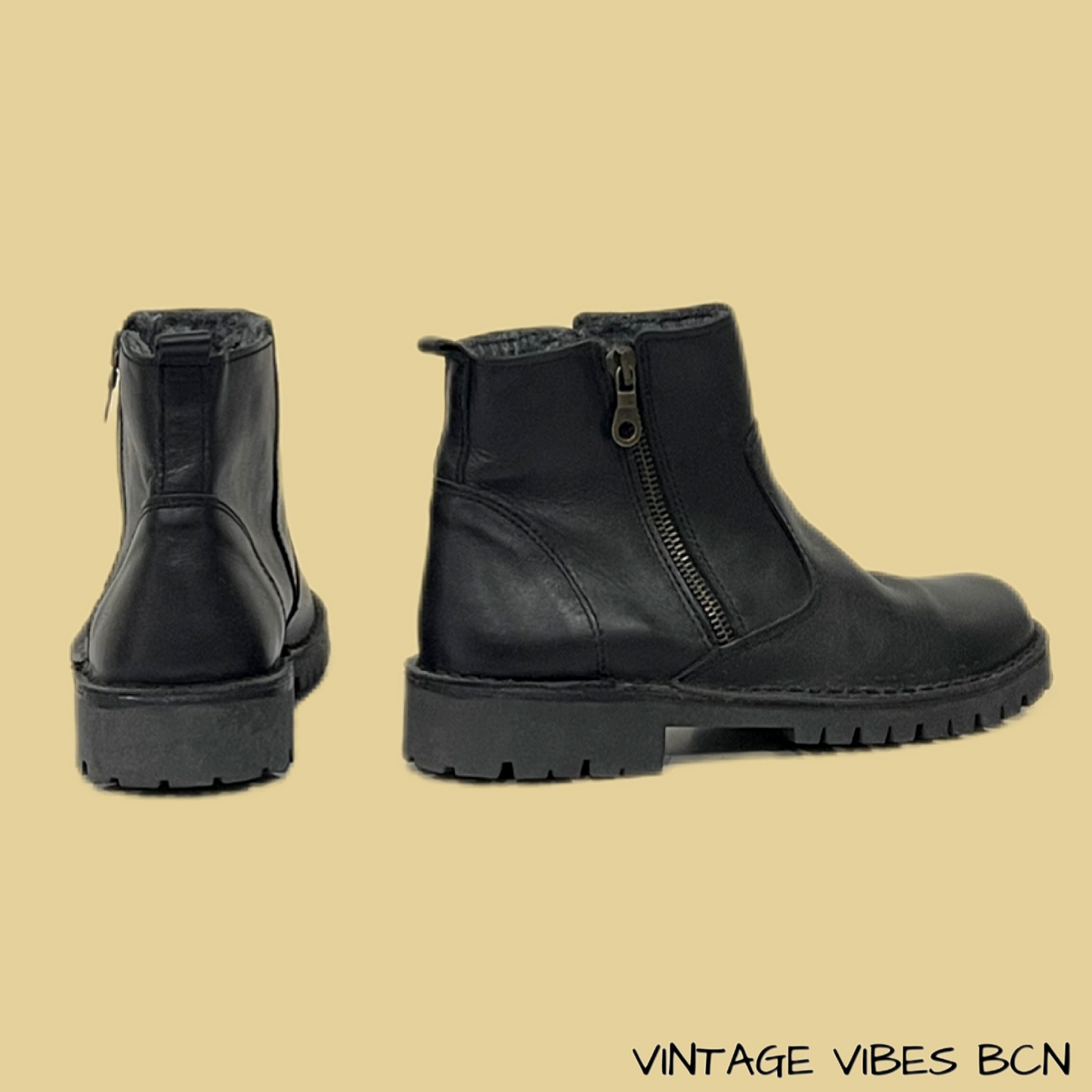 Botines de piel con forro borreguito BRAN’S ¡A estrenar!