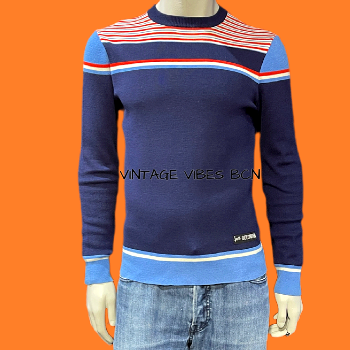 Jersey Ski vintage/retro 70’s-80’s PULL-DOLOMITEN