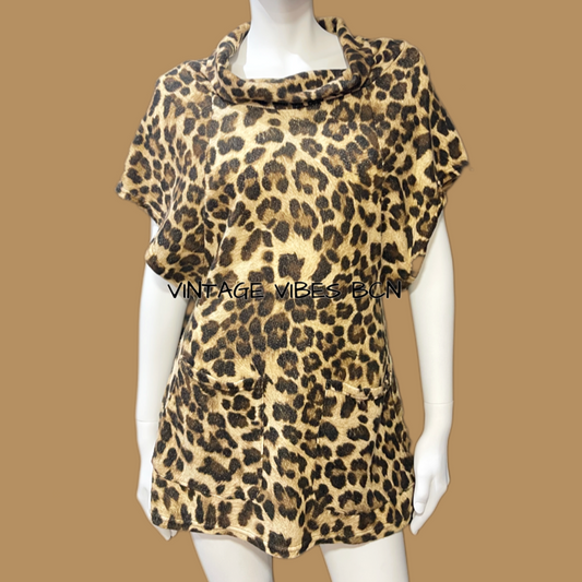 Vestido vintage Animal Print Leopardo