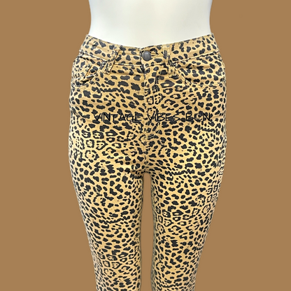 Pantalón pitillo elástico Animal Print Leopardo STRADIVARIUS