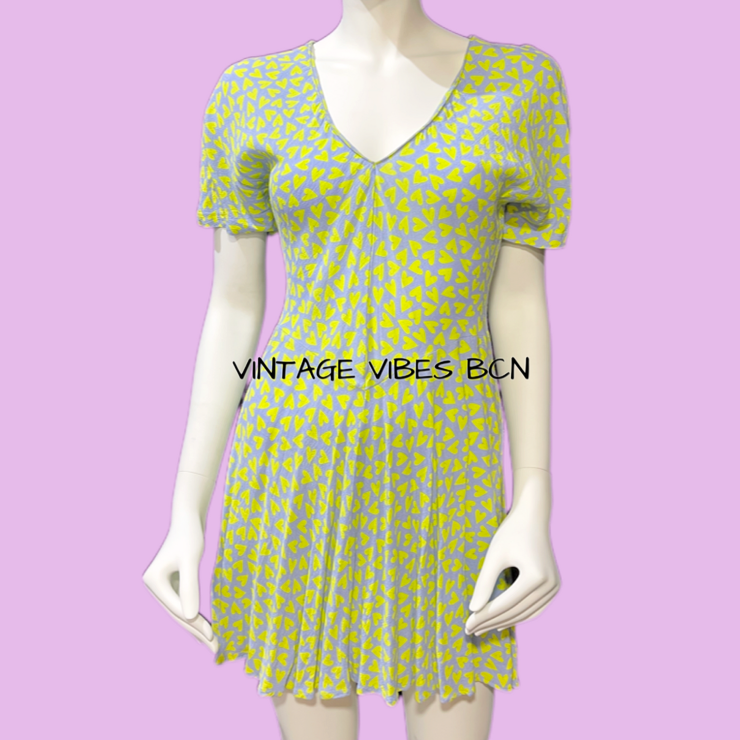 Vestido vintage corazones ZARA