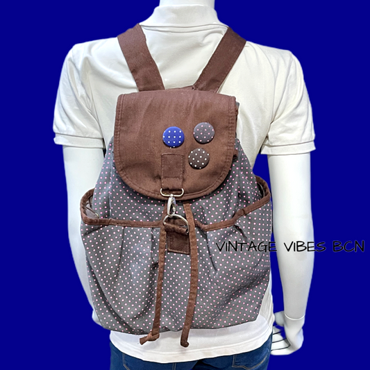 Mochila vintage lunares