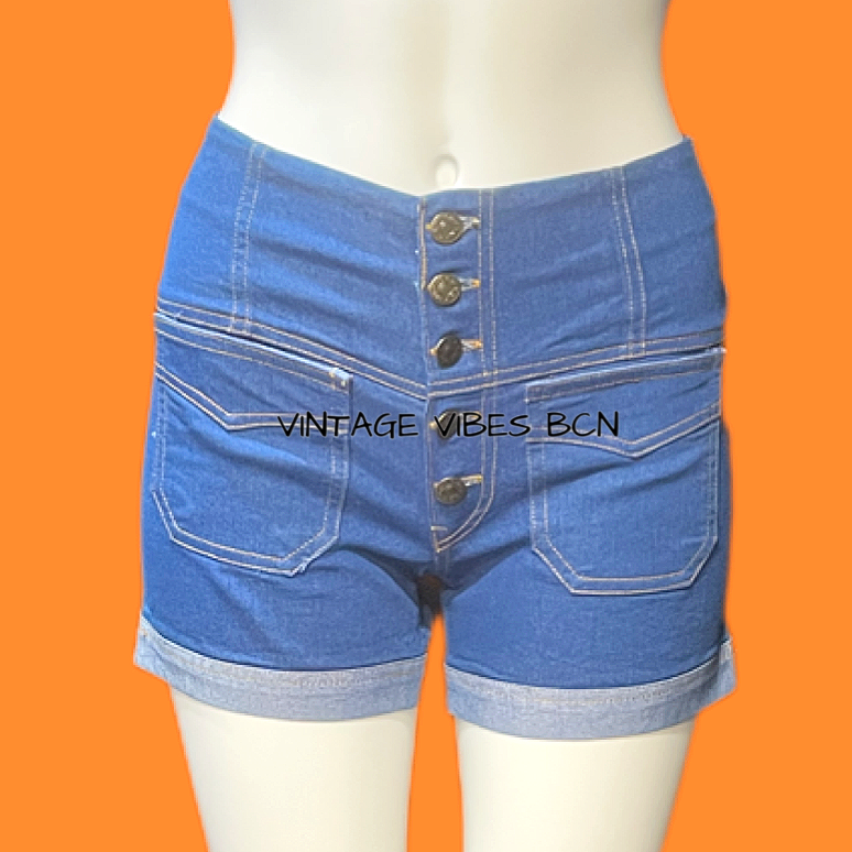 Shorts vintage tiro alto