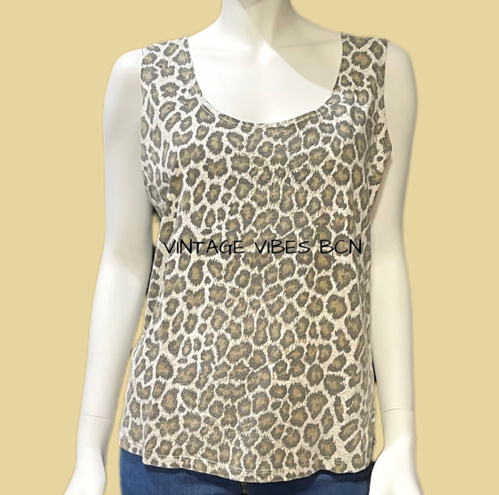 Camiseta tirantes Animal Print Leopardo