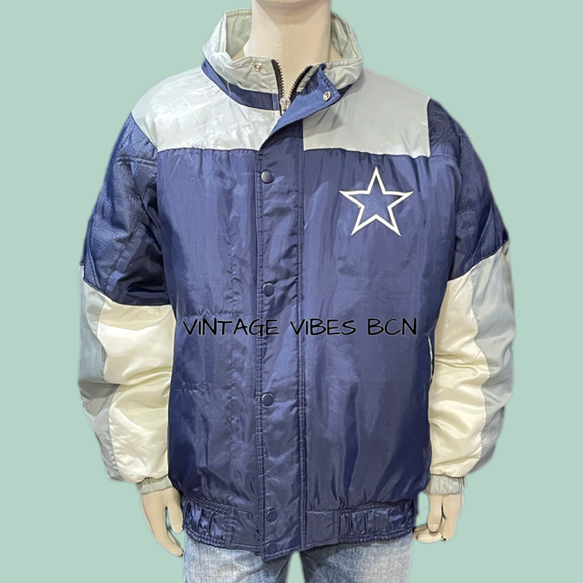 Chaqueta vintage acolchada STARTER NFL DALLAS COWBOYS