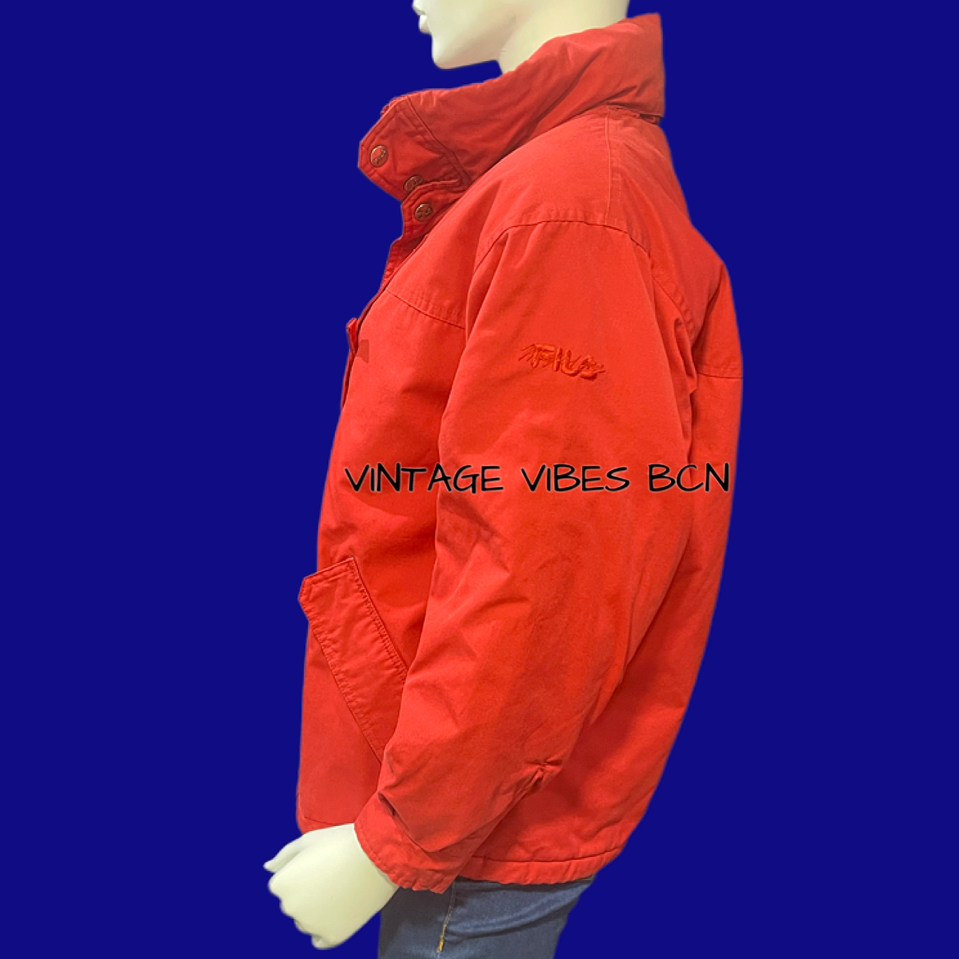 Chaqueta vintage acolchada con capucha FILA