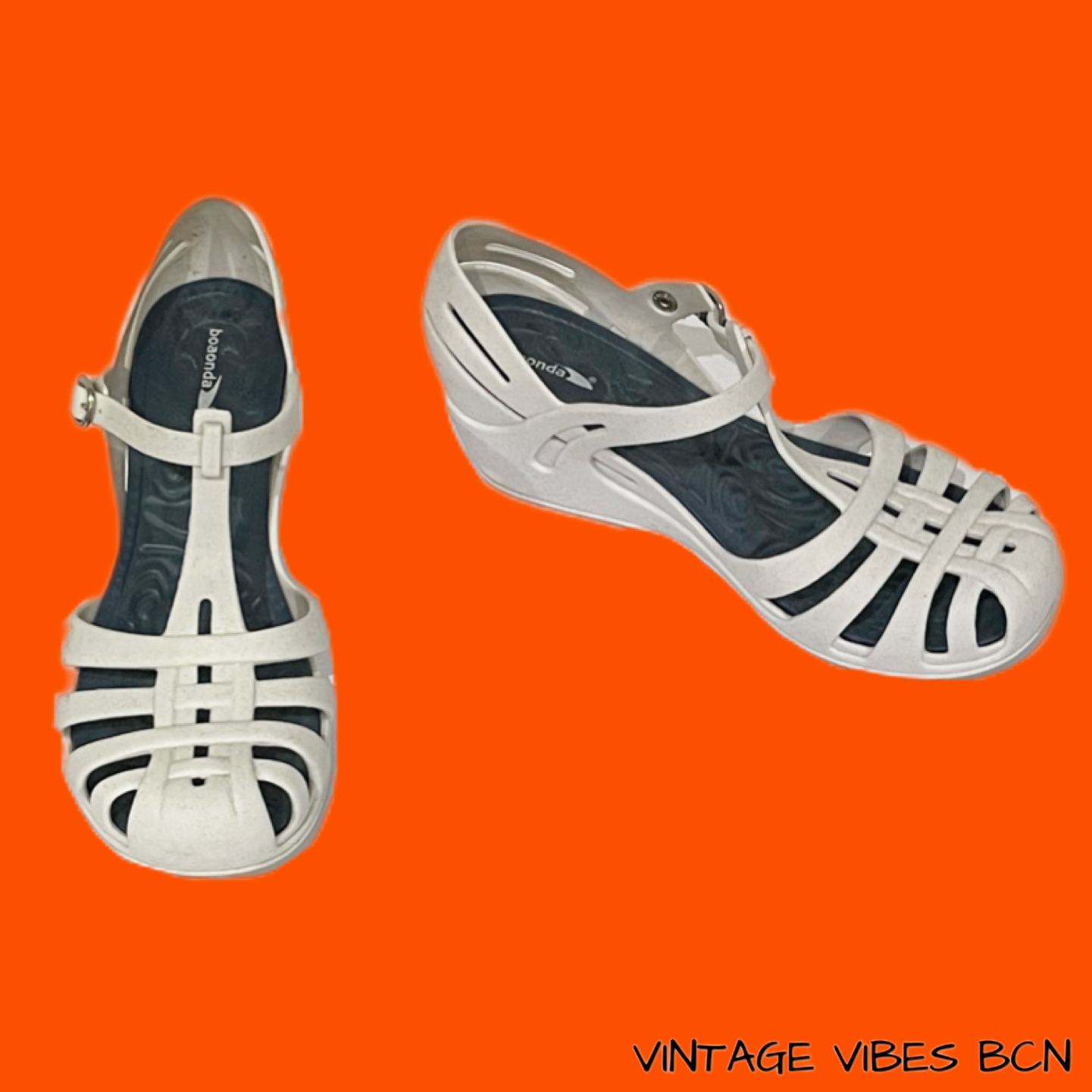 Sandalias cangrejeras plataforma vintage