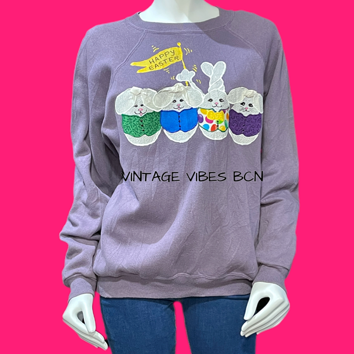 Sudadera vintage HAPPY EASTER