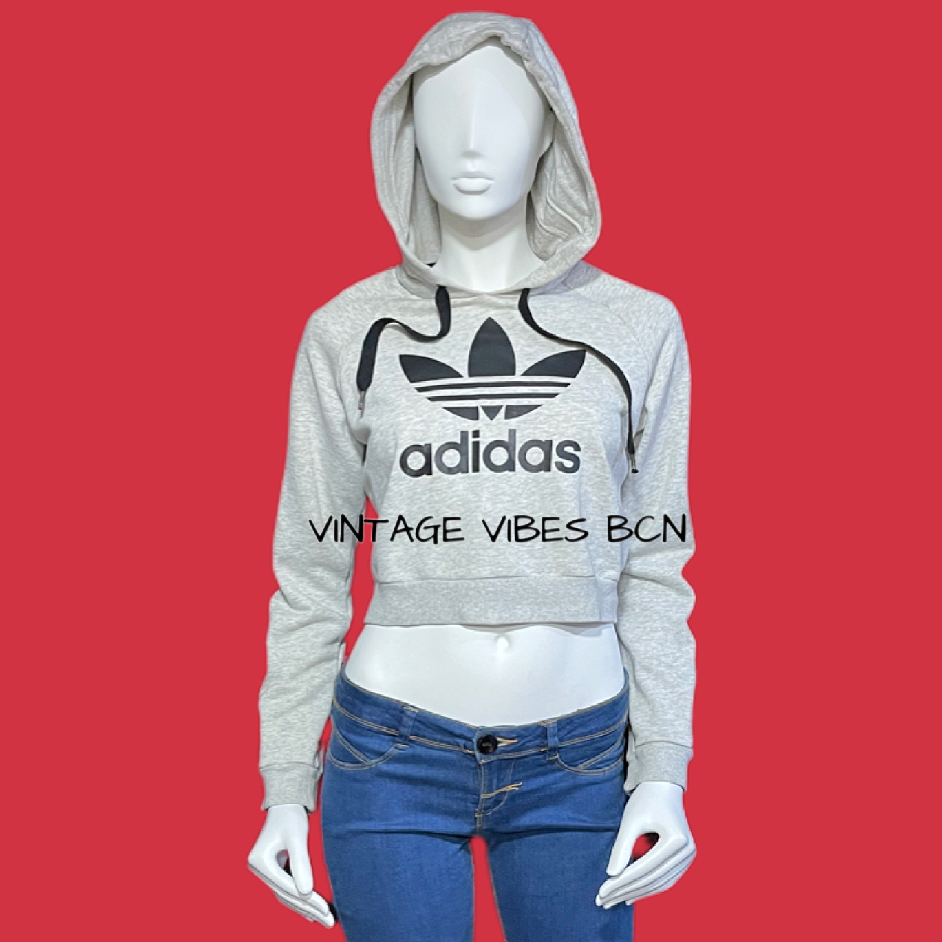 Sudadera cropped vintage ADIDAS