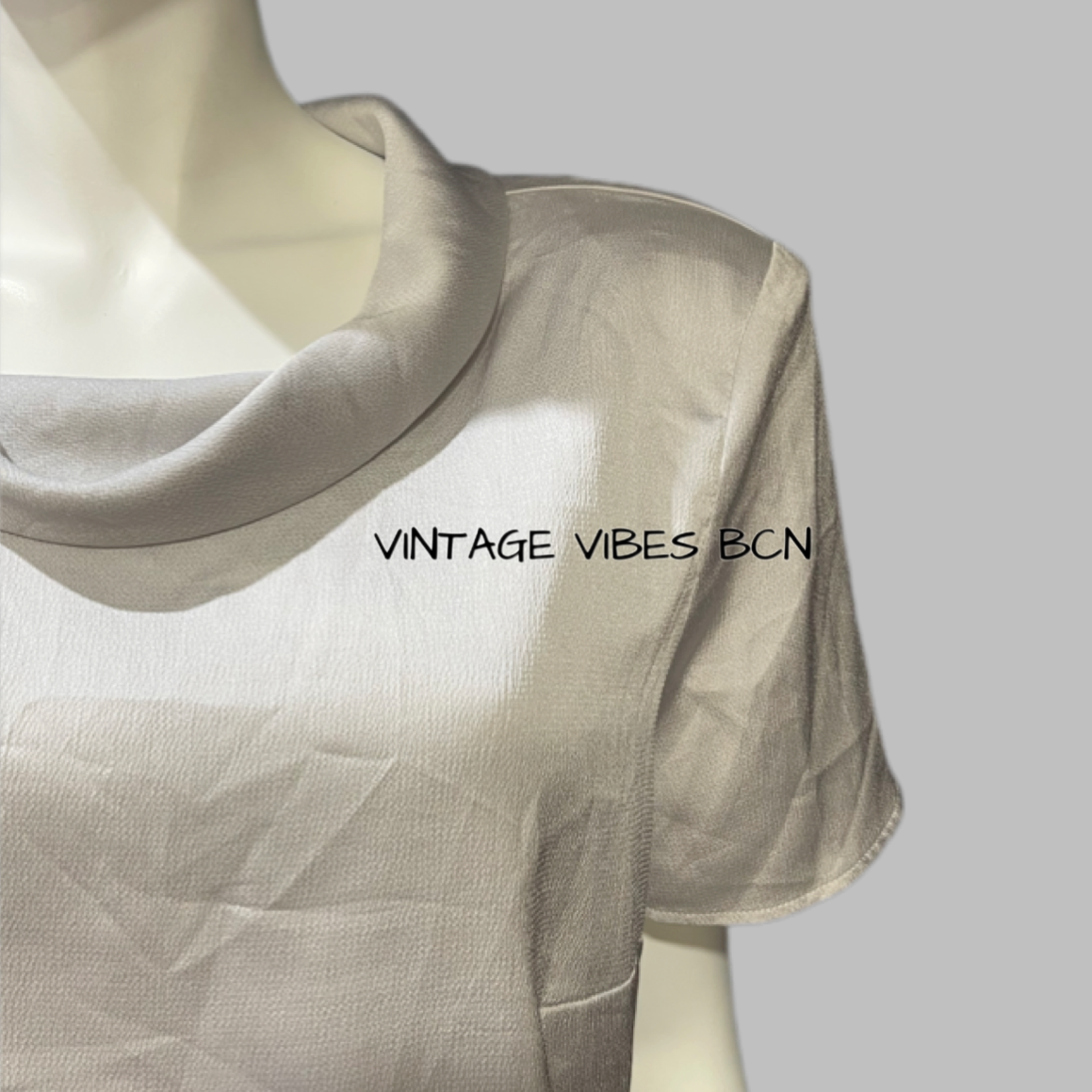 Camisa vintage plateada