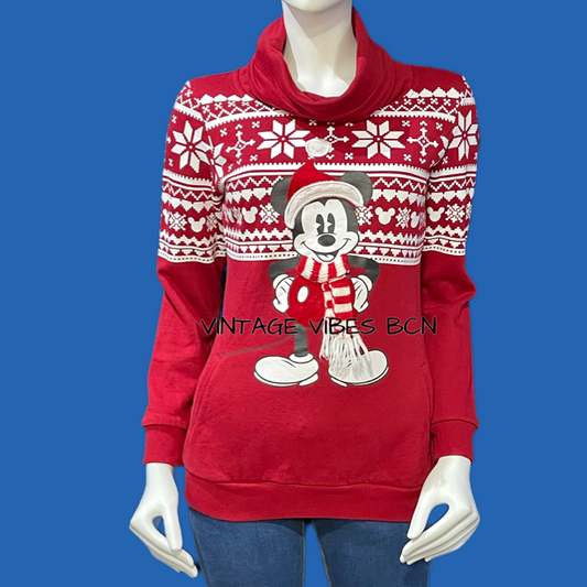 Sudadera vintage Disney Navidad Mickey Mouse