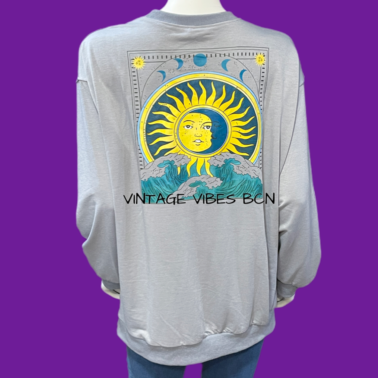 Sudadera vintage SUN & MOON