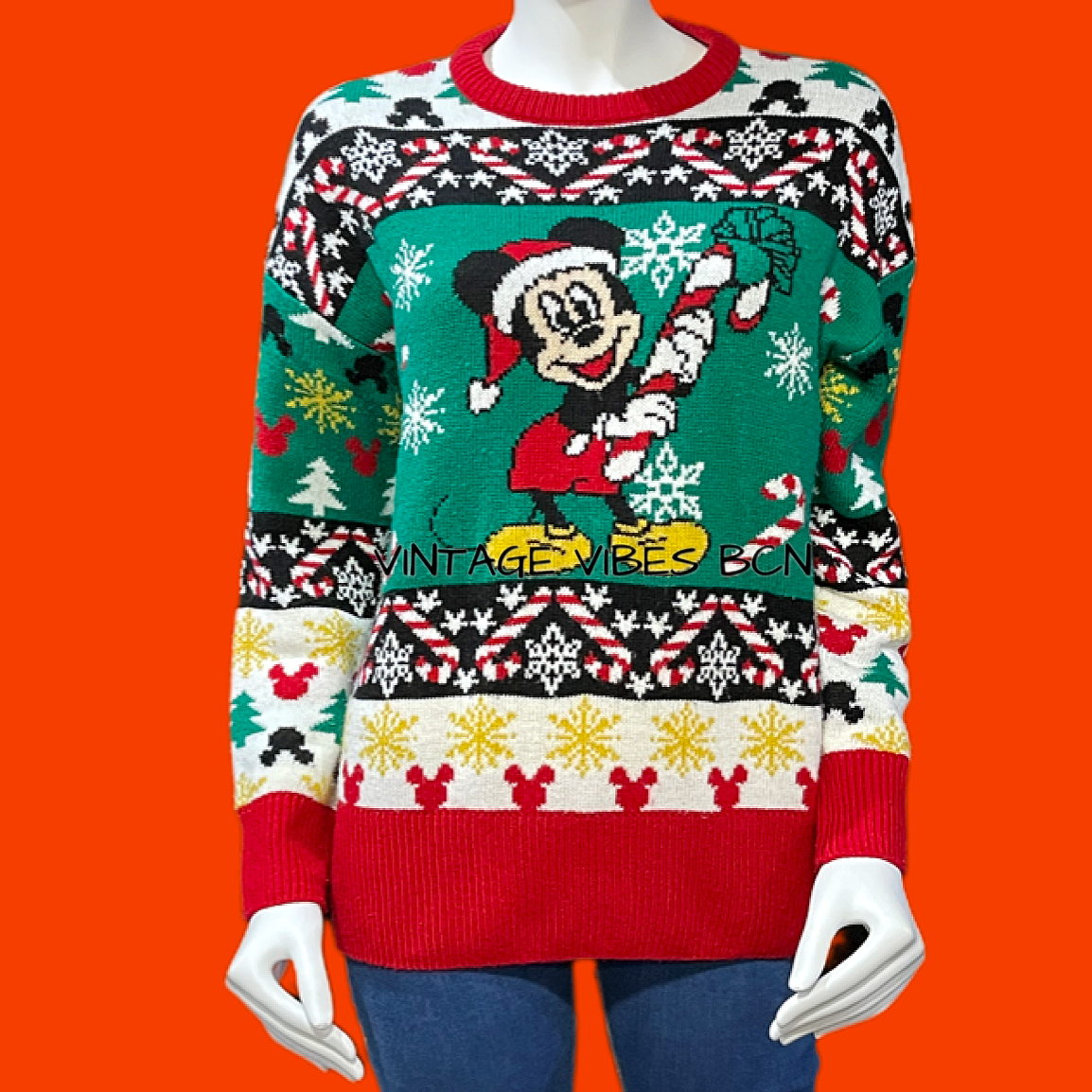 Jersey vintage Disney Navidad Mickey Mouse