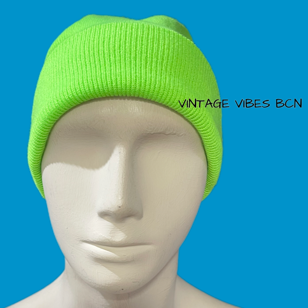 Gorro verde fluorescente