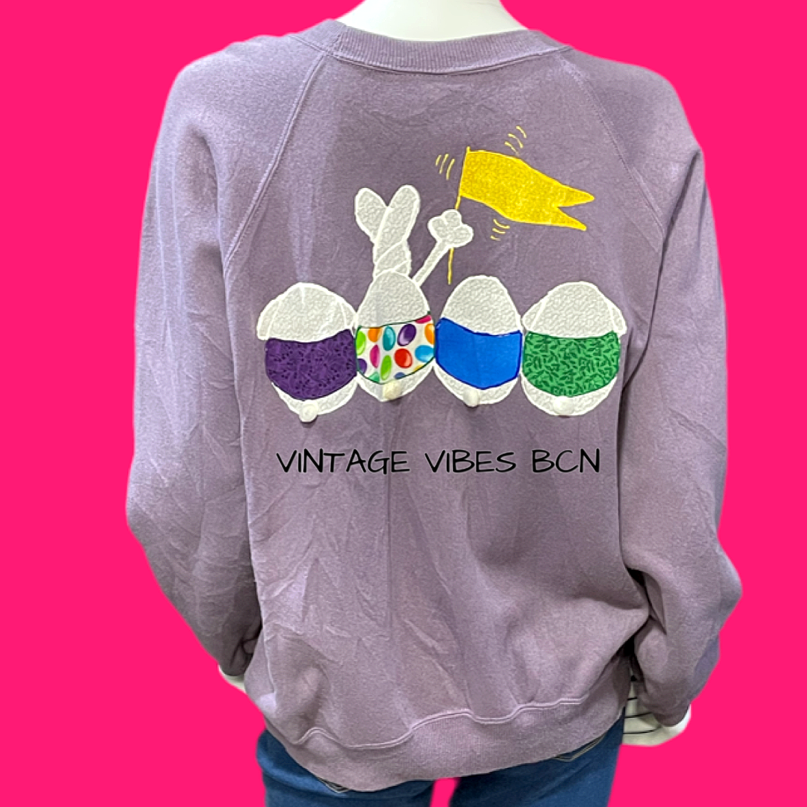 Sudadera vintage HAPPY EASTER