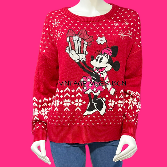 Jersey vintage Disney Navidad Minnie Mouse