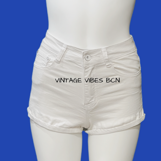 Shorts vintage tiro alto