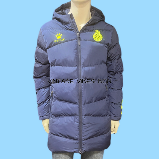 Parka vintage acolchada oficial RCD ESPANYOL KELME Nueva