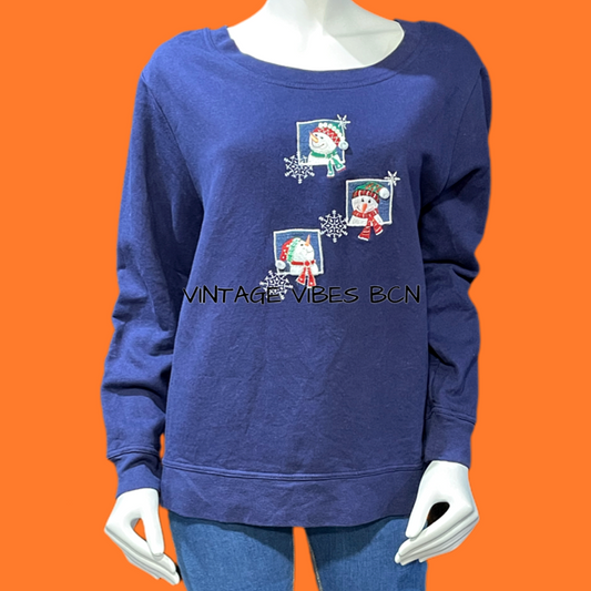 Sudadera vintage Navidad